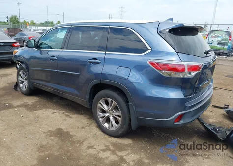 2015 Toyota Highlander Xle V6 z USA, uszkodzony, nr VIN 5TDJKRFH7FS219186